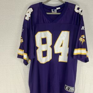 VTG 90s Starter NFL Minnesota Vikings Randy Moss 84 Jersey 54 2XL
